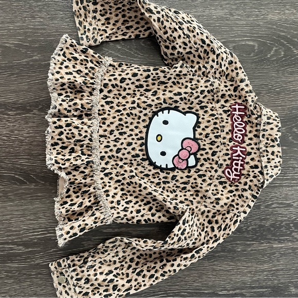 Hello Kitty | Jackets & Coats | Hello Kitty Animal Print Girls Jacket ...